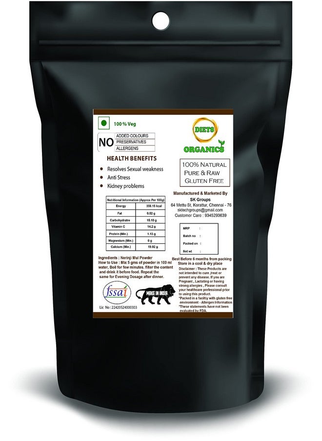 DIETS ORGANICS Nerunji Mull Powder 100 Gms (2) / Gokhru/Nerinjil/Cinnapalleru Powder -100 Gms Pack Of 2  - Image 2