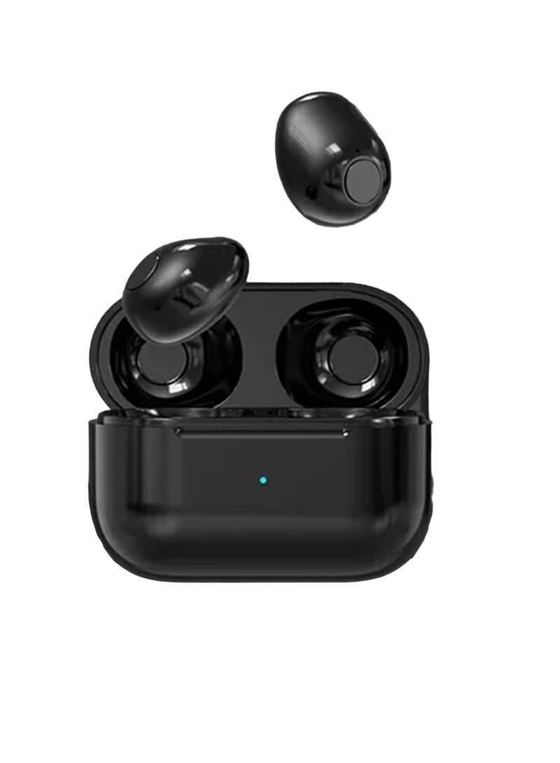 AROAQ Invisible Earphones, Wireless Bluetooth Mini Headphones, Lightweight Noise Reduction In Ear Earbuds With Mic, Comfortable Sports Headset For Running Walking Gym Workouts, (1pc, Black) - Image 1