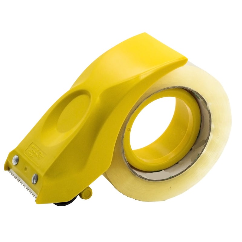 PROSUN Easy-Mount 2 Inch Tape Gun Dispenser Packing Packaging Sealing Cutter Yellow Handheld Warehouse Tools - Image 1