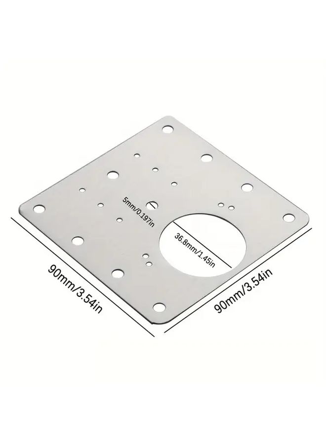 15 Sets Cabinet Hinge Repair Plates with Screws Easy Install Door Reinforcement Bracket Kit - Image 2