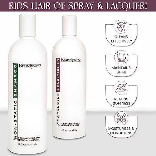 Brandywine Non Static Shampoo & Revitalizing Conditioner 16 Ounce, Value Pack Bundle 2 items - Image 4