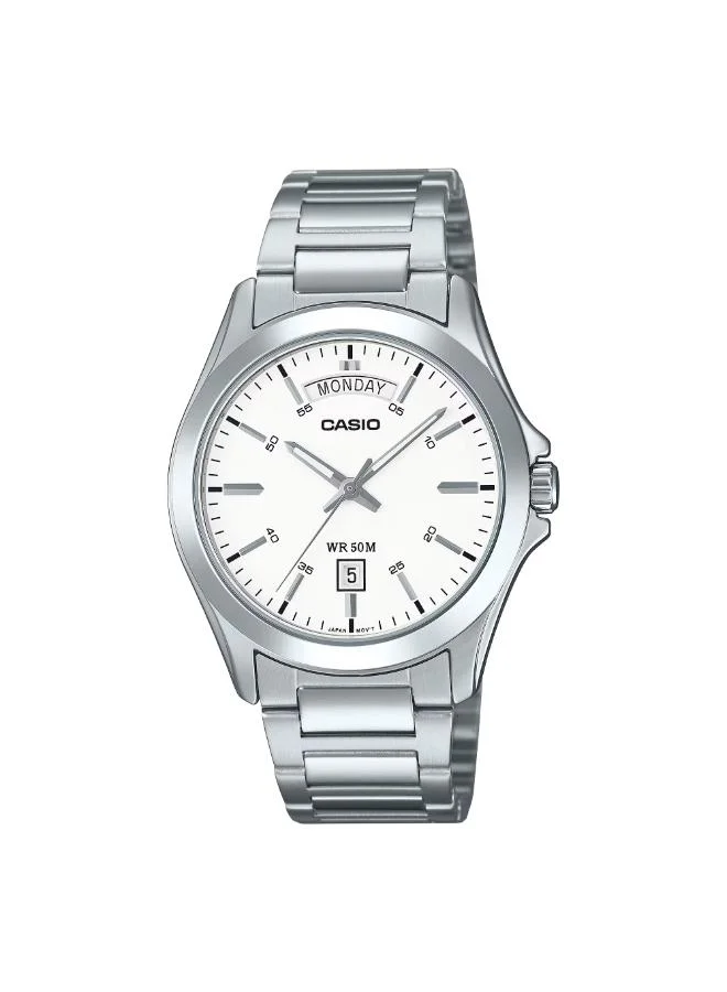 CASIO Men's Stainless Steel Analog Watch MTP-1370D-7A3VDF - 39.8 mm