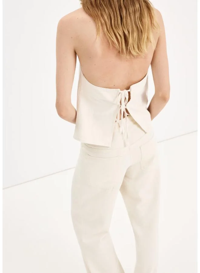 Mango Draped Halter Top