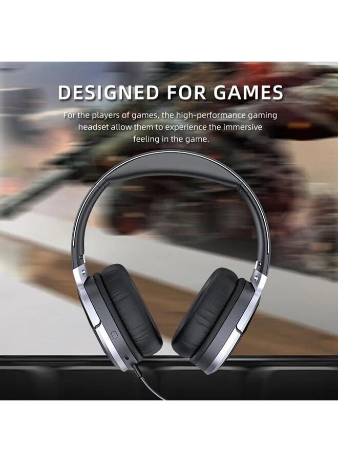 FOLDABLE WIRELESS HEADPHONE BLUETOOTH HEADPHONES GAMING HEADSET