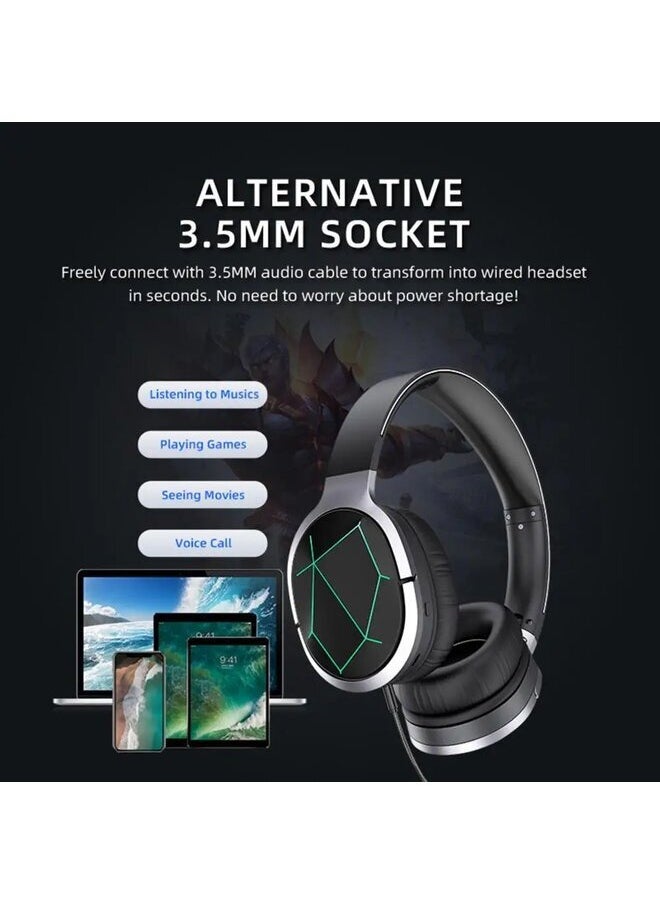 Awei FOLDABLE WIRELESS HEADPHONE BLUETOOTH HEADPHONES GAMING HEADSET  - Image 4