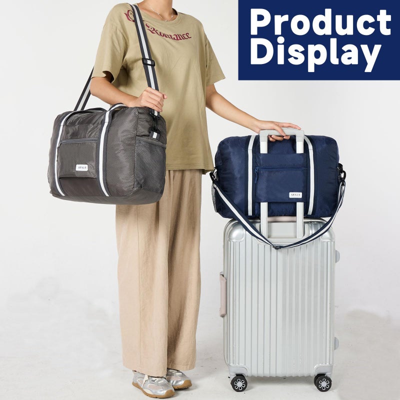 Arxus Foldable Tote Bag for Travel Expandable Lightweight Carry On Luggage 22L Packable Duffle Bag for Traveling - Image 2