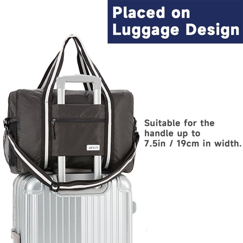 Arxus Foldable Tote Bag for Travel Expandable Lightweight Carry On Luggage 22L Packable Duffle Bag for Traveling - Image 4