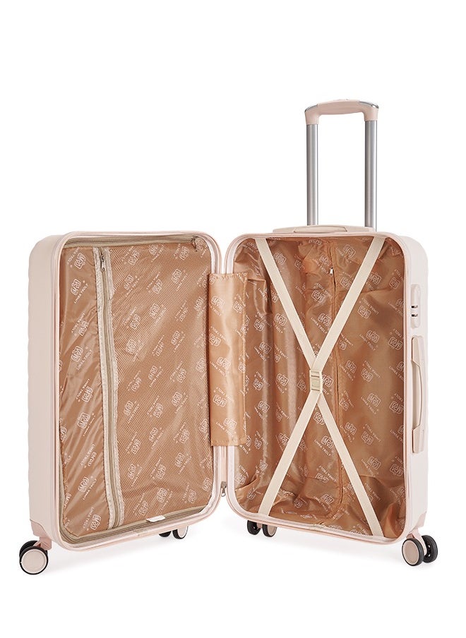 LIMRA - Luggage set 5 pieces travel Bags with a distinctive design from limra Beige - Image 1