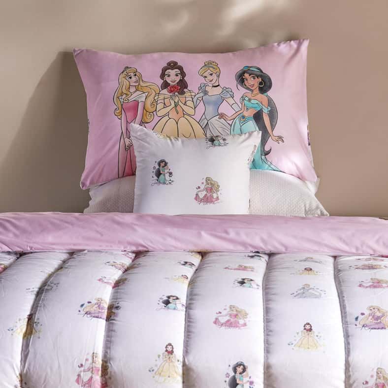 Pan Home طقم سرير أميرة في حقيبة - وردي للفتيات - Image 2