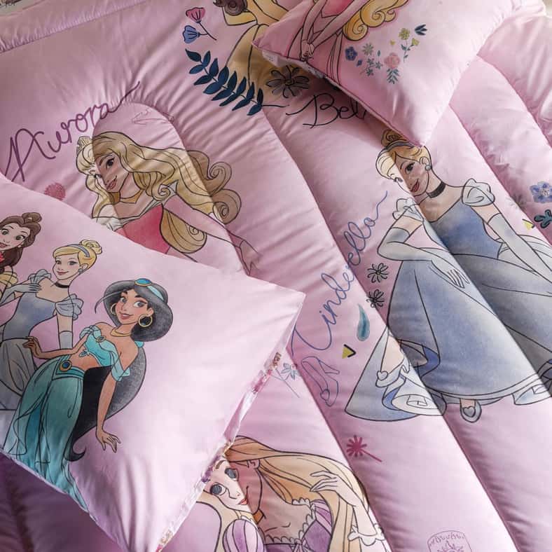 Pan Home طقم سرير أميرة في حقيبة - وردي للفتيات - Image 3