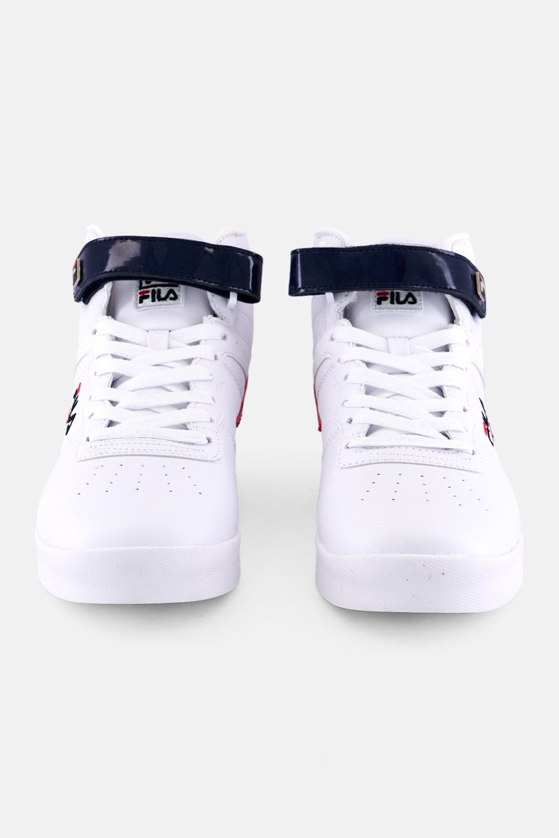 FILA Men Vulc 13 Patent Flag Lace Up Outdoor Shoes, White - Image 3