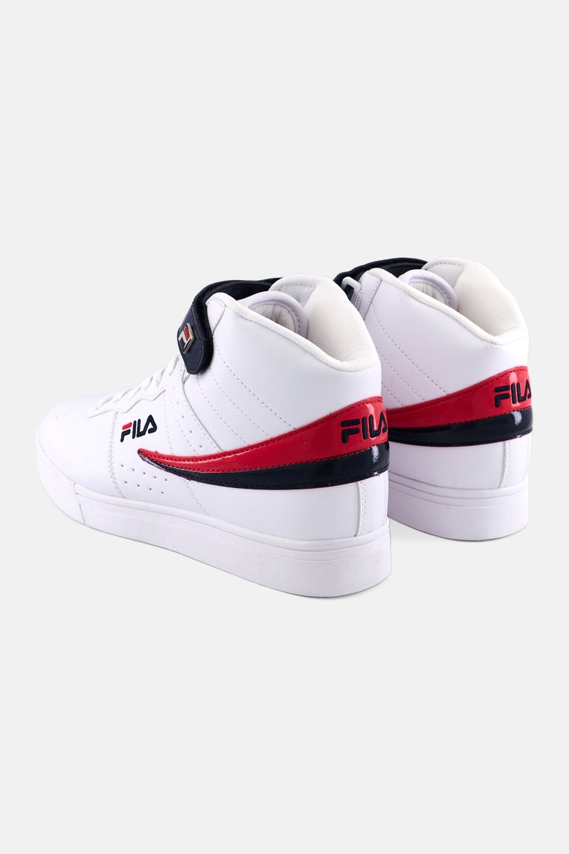 FILA Men Vulc 13 Patent Flag Lace Up Outdoor Shoes, White - Image 2