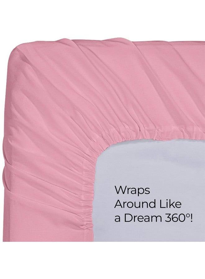 Utopia Bedding Queen Fitted Sheet - Bottom Sheet - Deep Pocket - Soft Microfiber - Shrinkage and Fade Resistant - Easy Care -1 Fitted Sheet Only (Pink) - Image 5