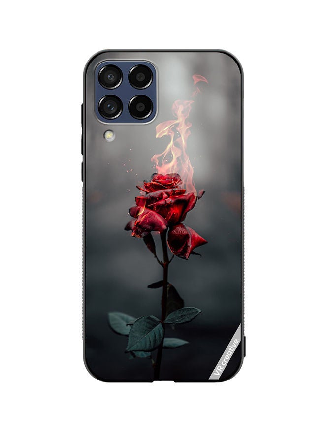 VR CREATIVE Protective Case Cover For Samsung Galaxy M33 Burning Rose Design Multicolour - Image 1