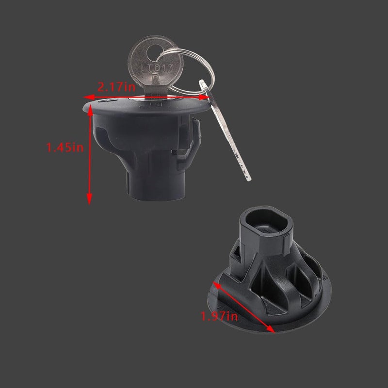 Middrivr Fuel Tank Cap  Fuel Tank Filler Cap  8U5Z-9C268-B Gas Cap Replacement For Ford F150  Edge  Escape  Expedition  Explorer  Focus  Fusion  Mustang  Taurus | Lincoln Mks  Mkt  Mkx  Mkz | Mercury - Image 2