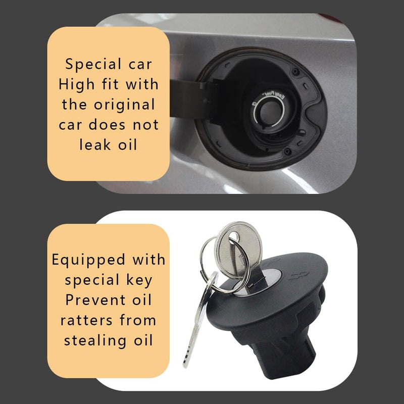 Middrivr Fuel Tank Cap  Fuel Tank Filler Cap  8U5Z-9C268-B Gas Cap Replacement For Ford F150  Edge  Escape  Expedition  Explorer  Focus  Fusion  Mustang  Taurus | Lincoln Mks  Mkt  Mkx  Mkz | Mercury - Image 5