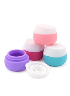 4pcs 20ml Silicone Travel Portable Cosmetic Storage Box