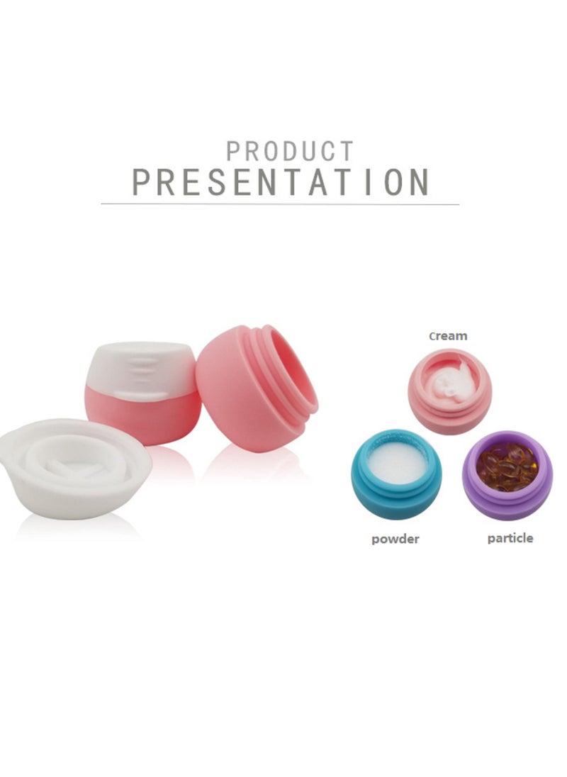 Gerenic - 4pcs 20ml Silicone Travel Portable Cosmetic Storage Box - Image 1