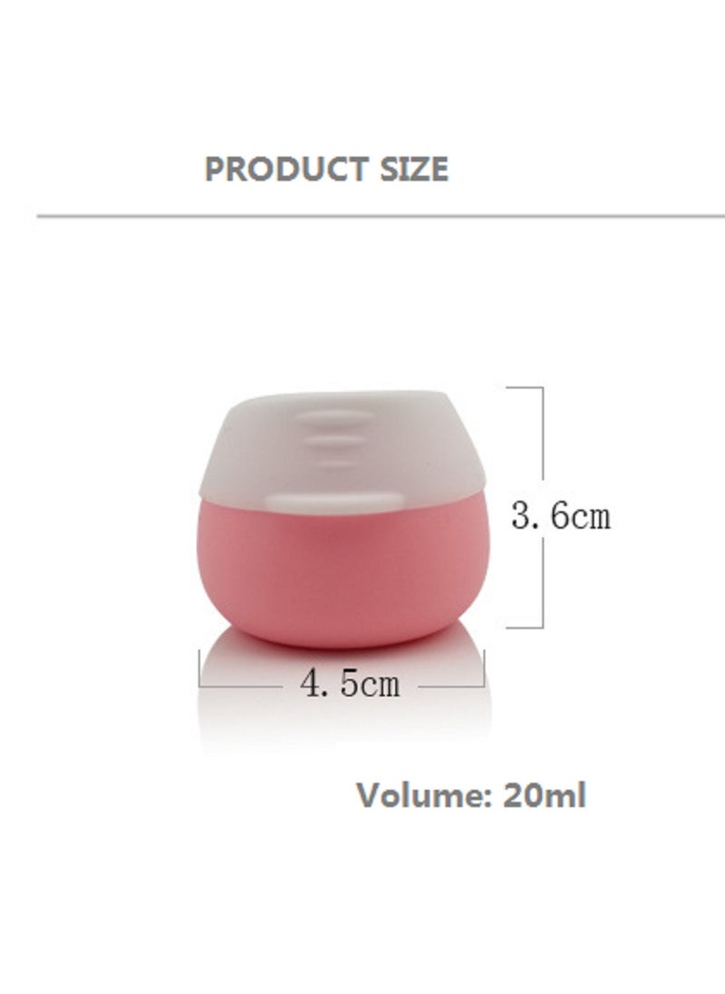 Gerenic - 4pcs 20ml Silicone Travel Portable Cosmetic Storage Box - Image 1