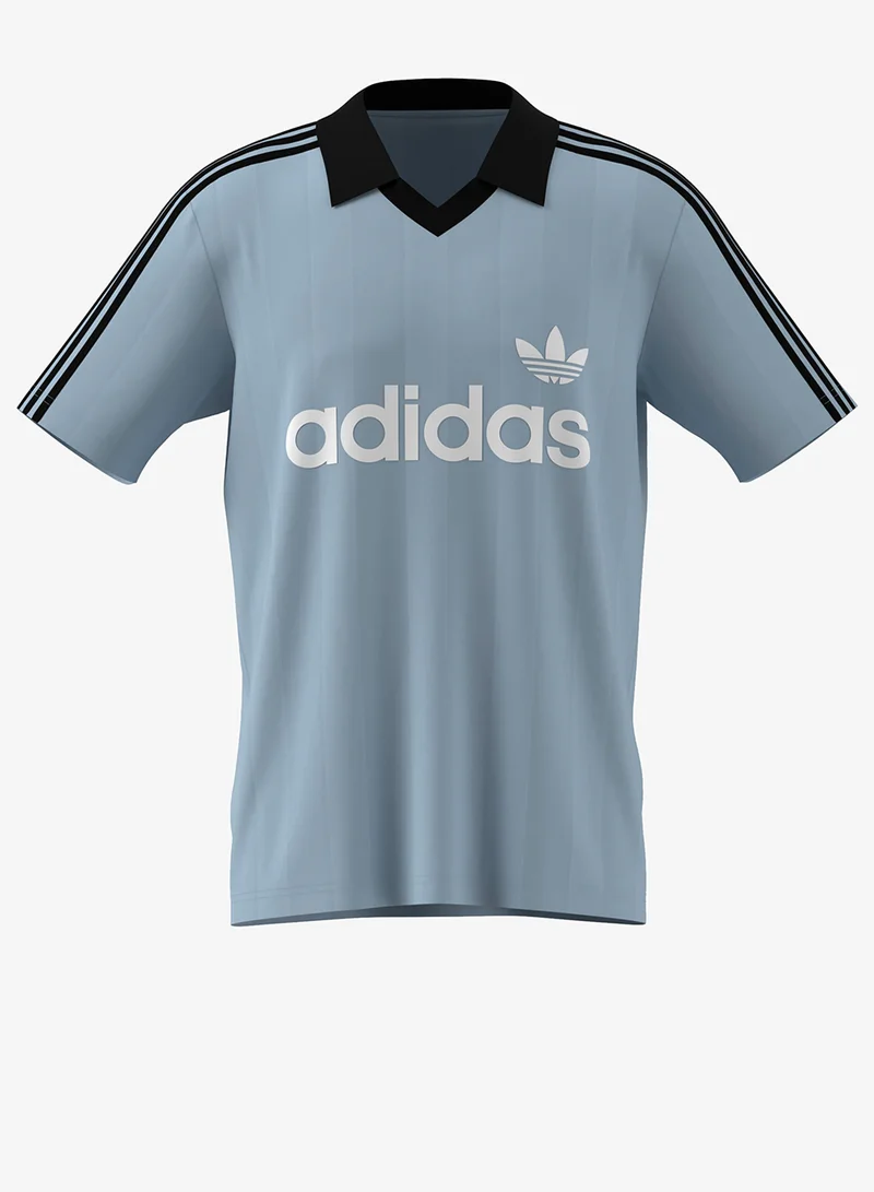 اديداس اوريجينالز ياقة الأرشيف من قماش الجيرسيه الهندسي