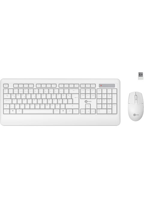 KW202 Wireless Turkish Q Keyboard & Mouse Set White