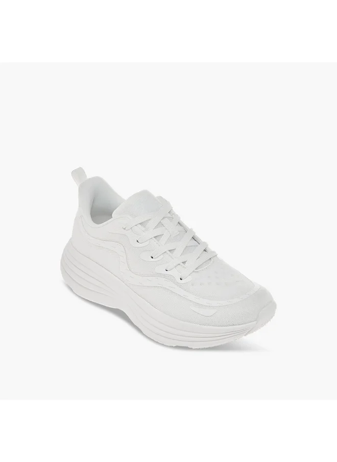 كابا Women's Panelled Lace-Up Sports Shoes - SHO23AA013WBB