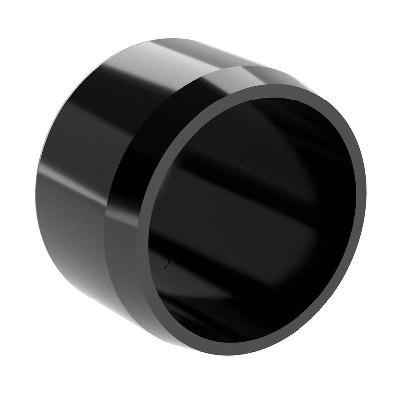 FORMUFIT F034EEC-BK-10 PVC External End Cap, Furniture Grade, 3/4" Size, Black (Pack of 10) - Image 4