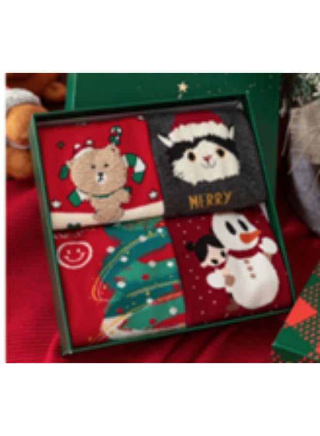 إسكدنيا جوارب عيد الميلاد مضحكة جوارب عيد الميلاد الدافئة الحرارية الابتكار هدية جوارب لعيد الميلاد هدية - Image 1