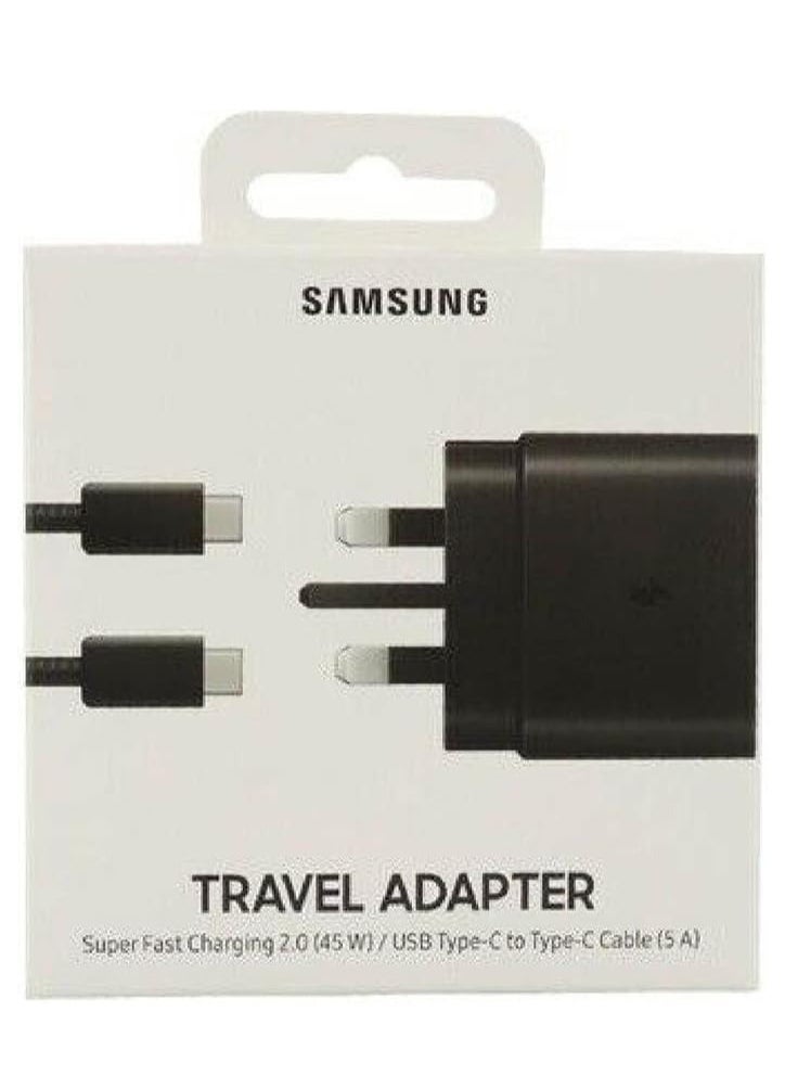 Samsung UK Travel Adaptor (45W with USB type C Cable) Black, - Image 3