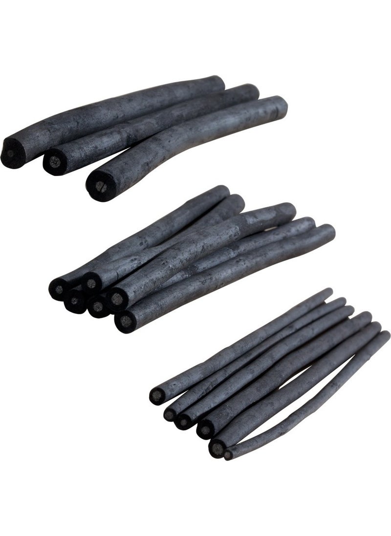 Lyra 10 Pieces Charcoal Sticks 2 - 10 mm 
