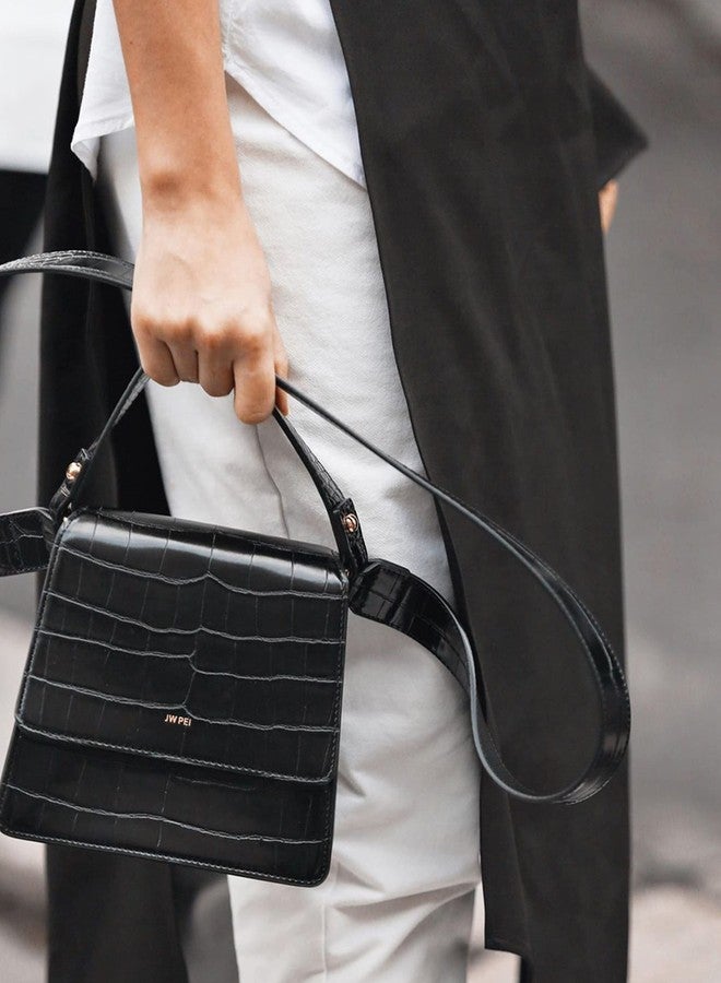 جي دبليو بي حقيبة كروسبودي نسائية من JW PEI بمقبض علوي - أسود - Image 3