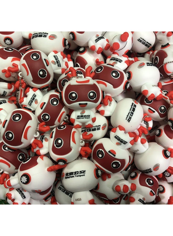 Mold Creative U Disk Custom PVC Doll Gift USB Flash Disk Custom 16g32g Cartoon U Disk Custom-Capacity:4GB  - Image 3