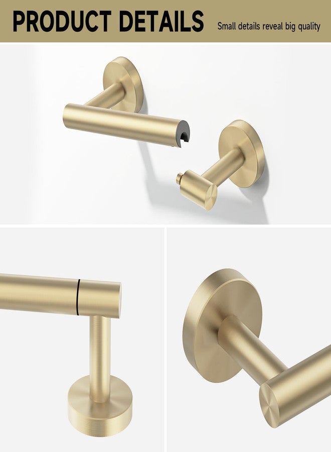 BWE حامل ورق تواليت بطلاء ذهبي مصقول مثبت على الحائط بعمود مزدوج قابل للتدوير، حامل ورق تواليت من الفولاذ المقاوم للصدأ SUS 304 لحمام المطبخ ومرحاض RV - Image 5