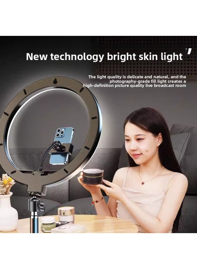 Live Light Anchor Professional Three-color Adjustable Beauty Soft Light Selfie Light Portrait Ring Large Aperture-Specification:[fill Light] 13inch Ring Light  - Image 3
