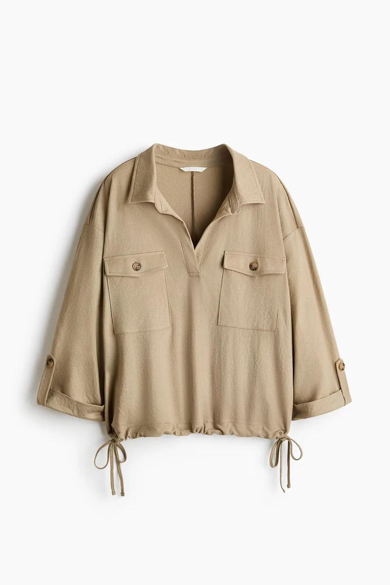 H&M Piqué popover shirt