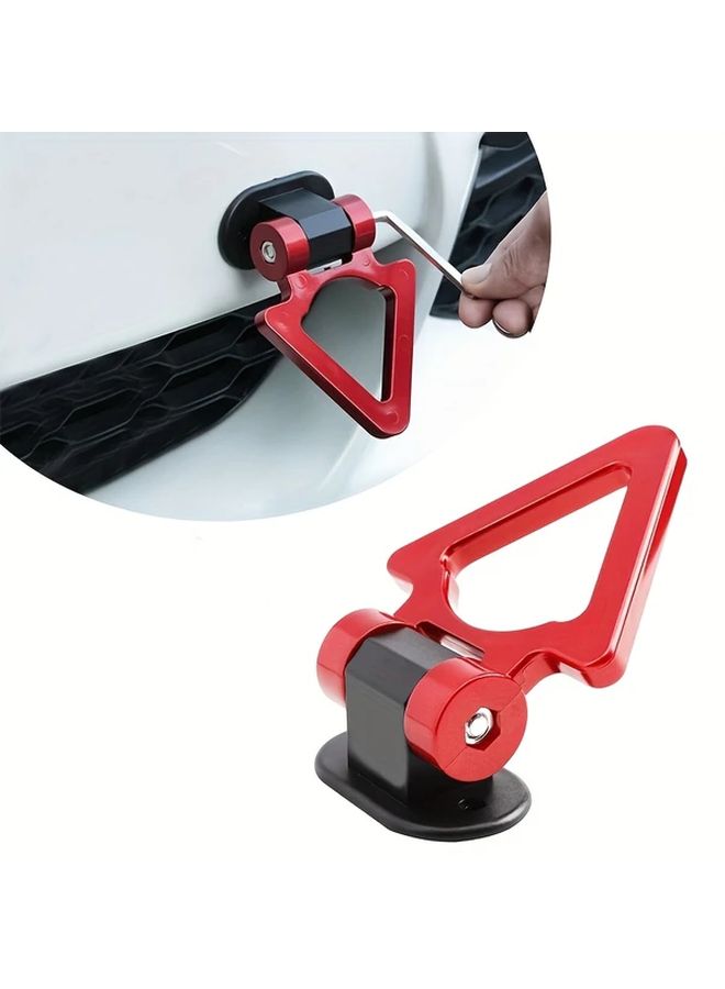 Blue Universal Car SUV Tow Hook Cover Non Functional Decorative Track Design - Image 4