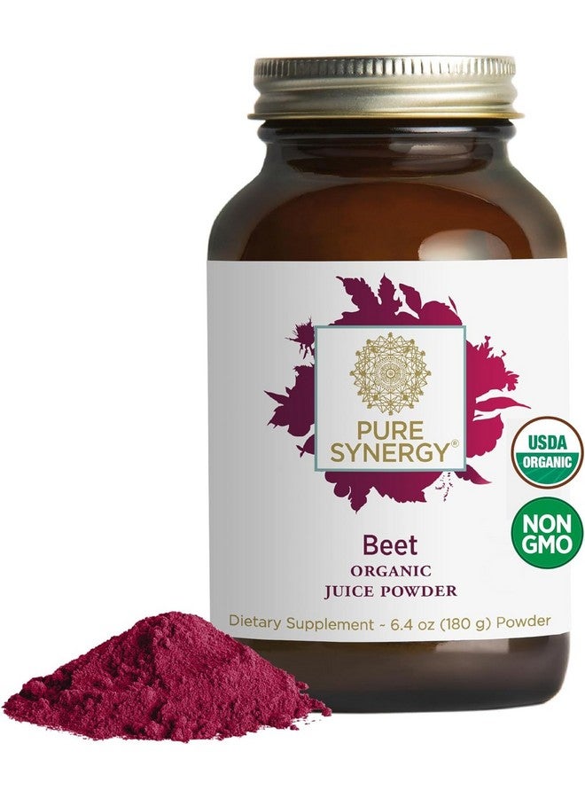 Pure Synergy مسحوق عصير الشمندر العضوي من PURE SYNERGY | مكمل قبل التمرين | مسحوق عصير جذر الشمندر العضوي | لدورة دموية صحية، والتمارين، وإزالة السموم (6.4 أونصة)  - Image 4