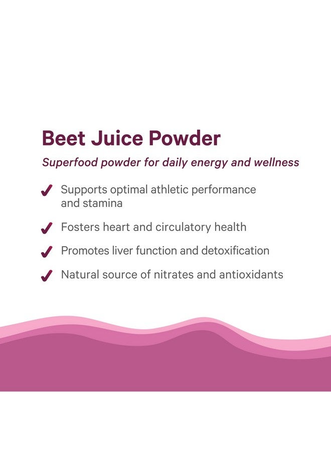 Pure Synergy مسحوق عصير الشمندر العضوي من PURE SYNERGY | مكمل قبل التمرين | مسحوق عصير جذر الشمندر العضوي | لدورة دموية صحية، والتمارين، وإزالة السموم (6.4 أونصة)  - Image 5