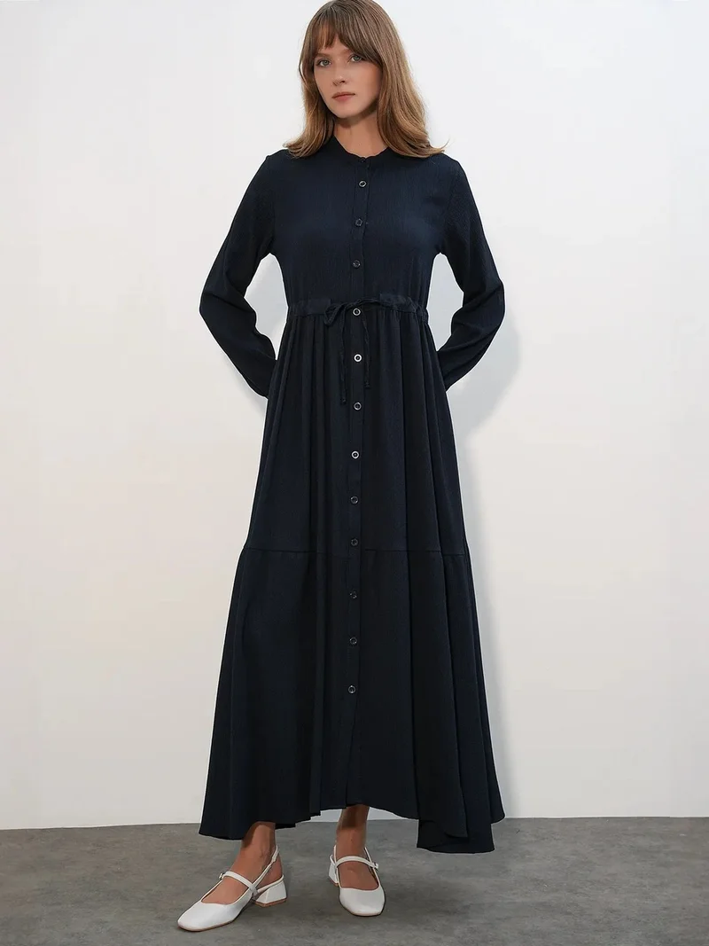 بيغ دارت BDART Maxi Dress with Patterned and Button Closure