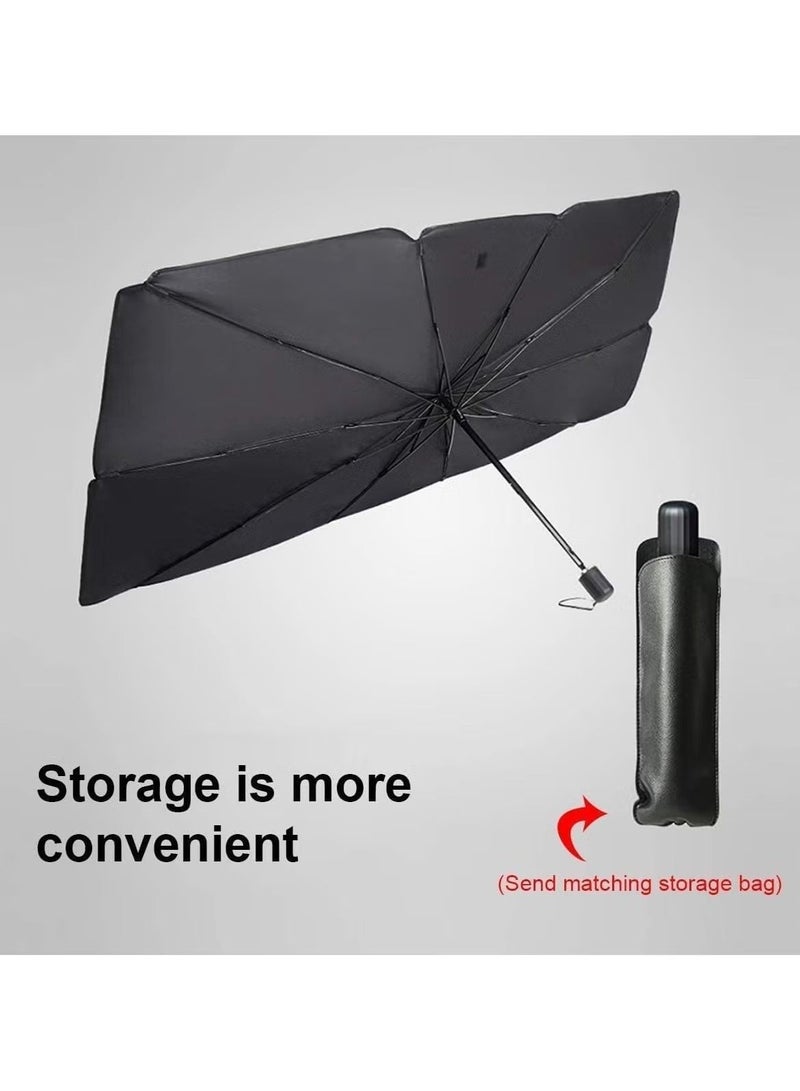 CIVORA Foldable Car Windshield Sun Shade Umbrella – UV & Heat Blocker, Easy Use Sun Visor Shield - Image 3
