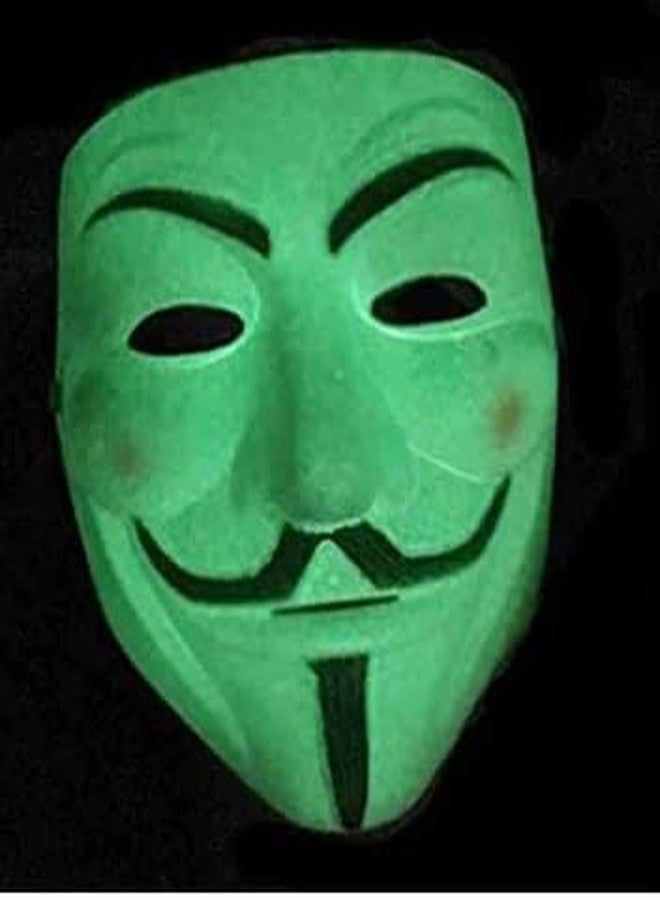 ASBK Decorative Face Masks Collection, Party and Halloween Masks,Various theme Mask Designs (Glowing hacker)