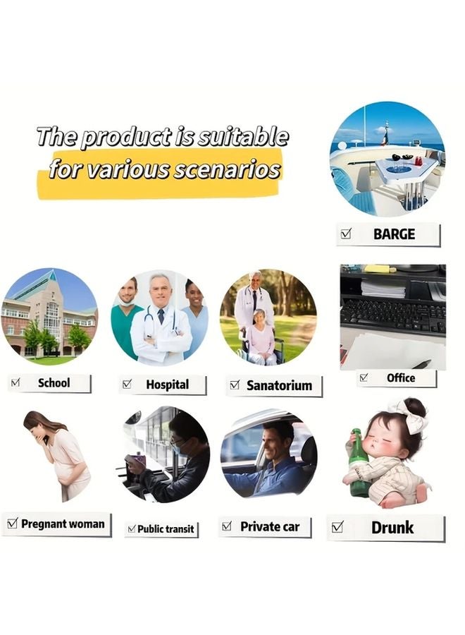 Mixed Color Leak Proof Vomit Bags Pack of 10 Portable Motion Sickness Nausea Pouch for Travel Car and Home - Image 5