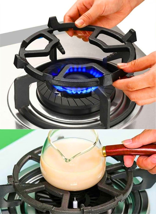 Chase Up Universal Cast Iron Wok Ring - Heavy Duty Non-Slip Gas Stove Stand for Arabic Cooking | Compatible with Tandoor, Dallah & All Wok Pans | Heat Resistant Stove Protector for Indoor/Outdoor Use - Image 3