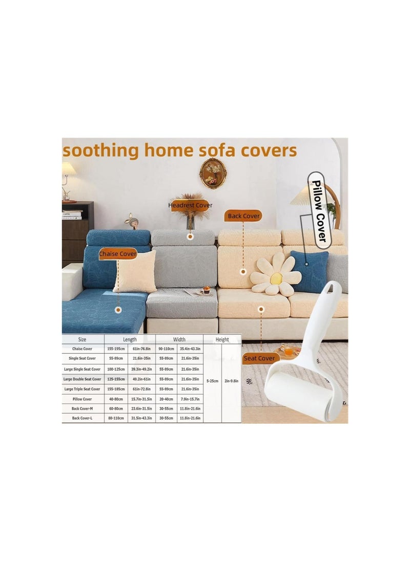 Generic - Soothing Home Sofa Covers,Soothinghome Sofa Covers,Magic Sofa Hero Couch Covers,Wear-Resistant Universal Washable L Shape Stretch Couch Cushion Covers (Light Grey, Back Cover(L)) - Image 1