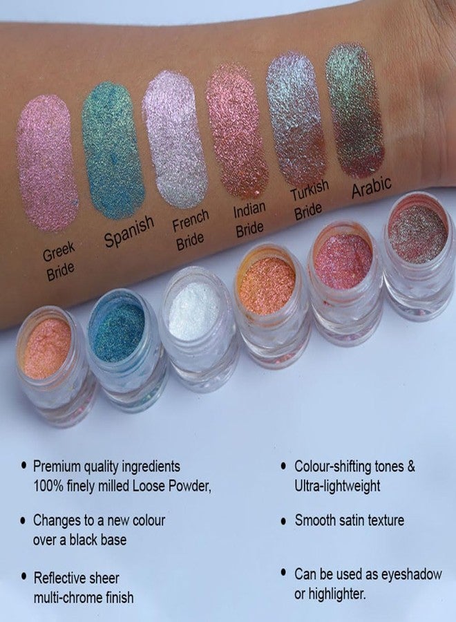 Veoni Belle Multichrome 2Pcs Duochrome Glitter Eyeshadow-2g Each-IndianBride-TuskishBride - Image 3