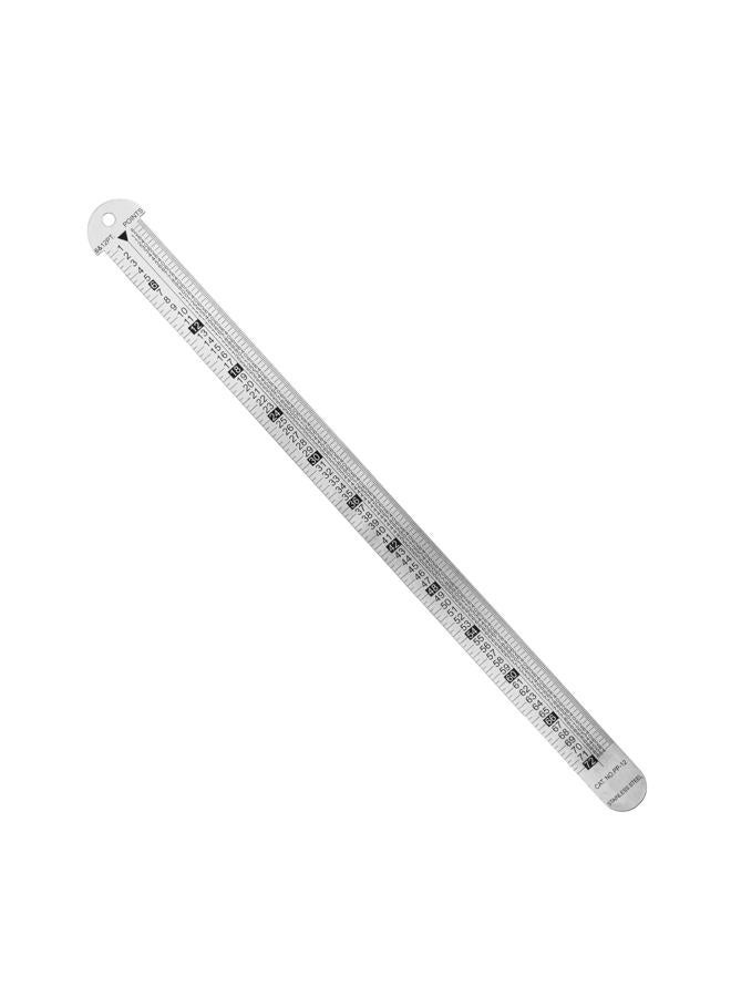 Pacific Arc 12 inch Pica Pole Metal Ruler, with Pica, Points, Inches, and Agate Measurements, Stainless Steel Ruler for Drafting - Image 2