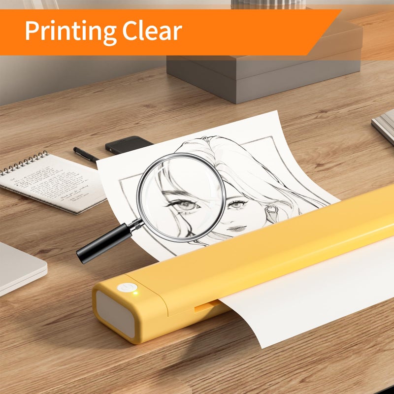 FungLam Thermal Printer Paper 8.5â€ x 11â€, US Letter Thermal Papers, Continuous Perforated Folding Paper, Compatible with JADENS/Itari M08F Printers, 100 Sheet. - Image 4