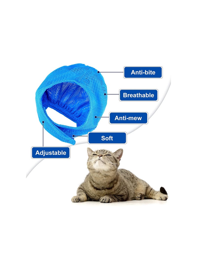 9 Pieces Anti Bite and Anti Scratch Cat Grooming Bag set turquoise - Image 4