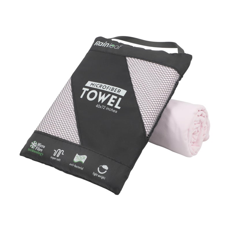 Rainleaf Microfiber Towel Perfect Travel Gym Camping Towel Quick Dry Super Absorbent Ultra Compact Lightweight Suitable for Trip Beach Shower Backpacking Pool - Image 2