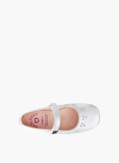 Pablosky Girls Mary Jane Ballerina Shoes With Hook And Loop Closure  - Image 4